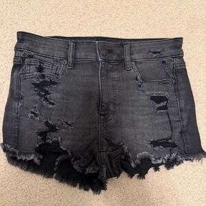 American Eagle Jean Shorts - Black Size 4